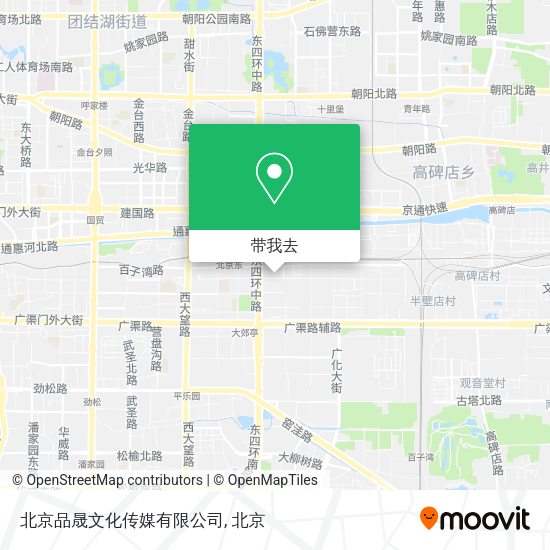 北京品晟文化传媒有限公司地图