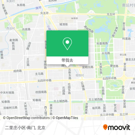 二里庄小区-南门地图