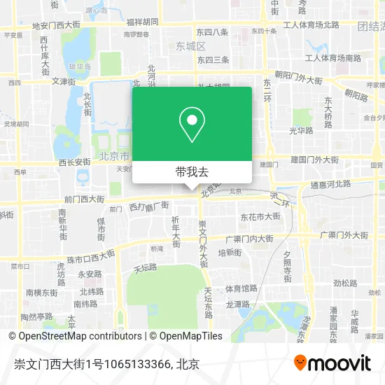 崇文门西大街1号1065133366地图