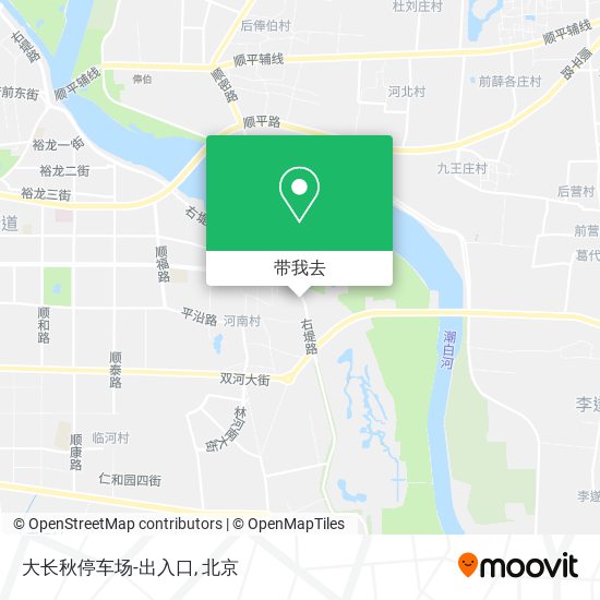 大长秋停车场-出入口地图