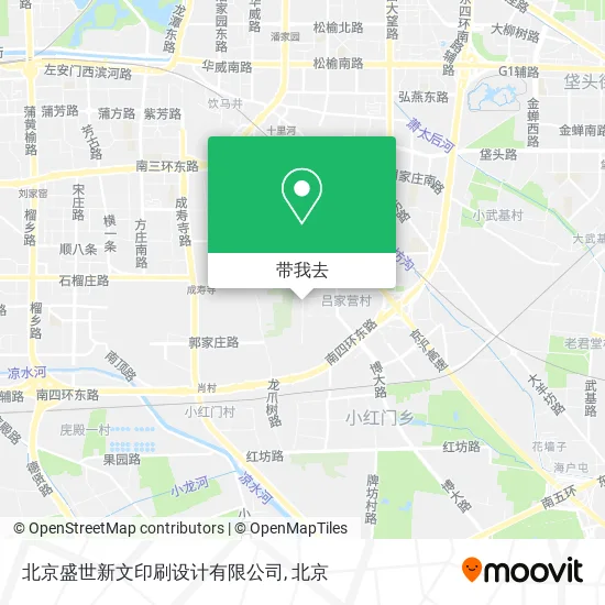 北京盛世新文印刷设计有限公司地图