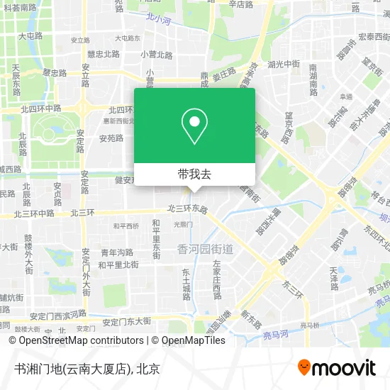 书湘门地(云南大厦店)地图