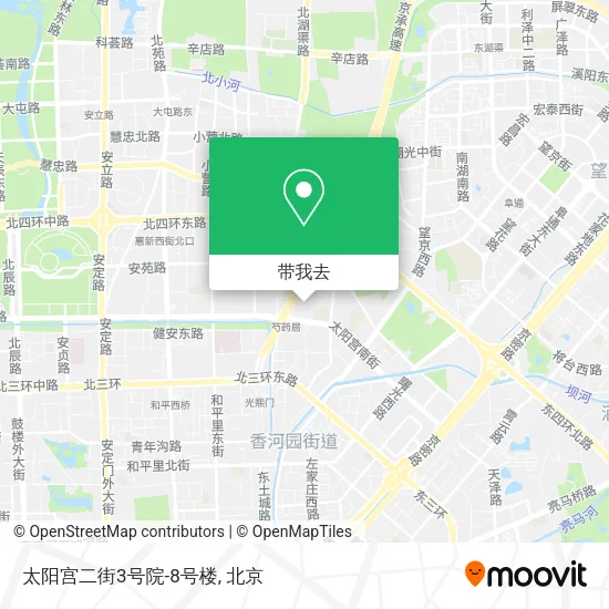 太阳宫二街3号院-8号楼地图