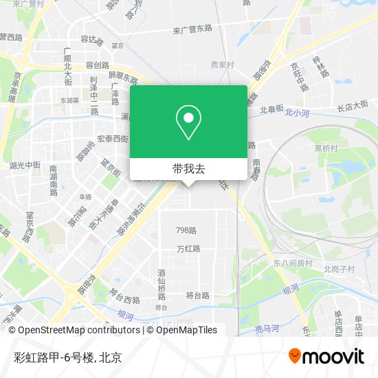 彩虹路甲-6号楼地图