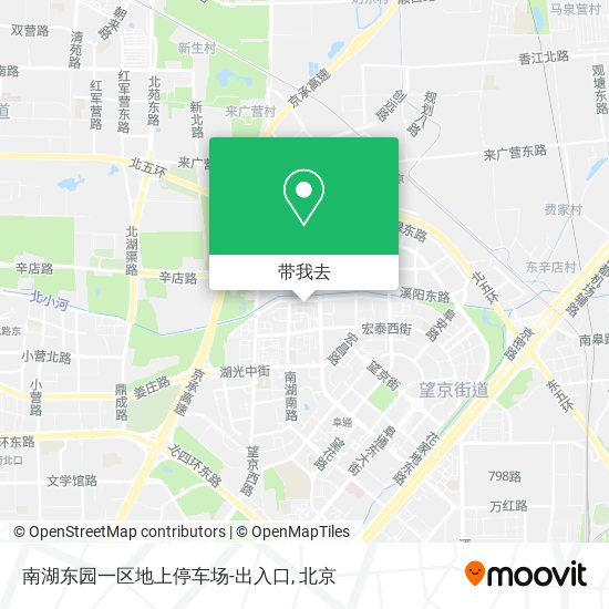 南湖东园一区地上停车场-出入口地图