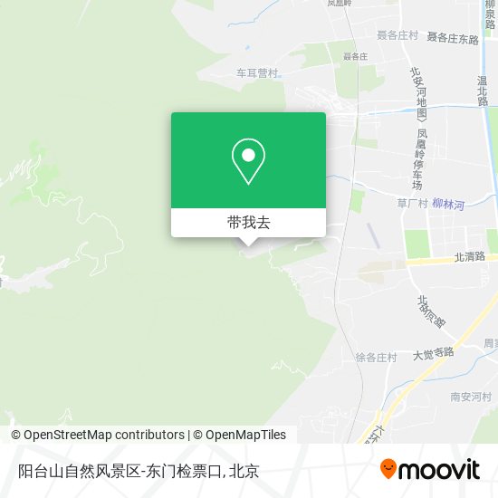 阳台山自然风景区-东门检票口地图