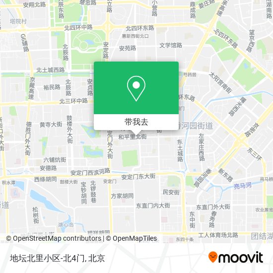 地坛北里小区-北4门地图