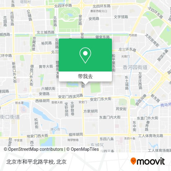 北京市和平北路学校地图