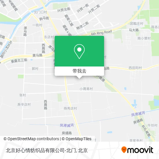 北京好心情纺织品有限公司-北门地图