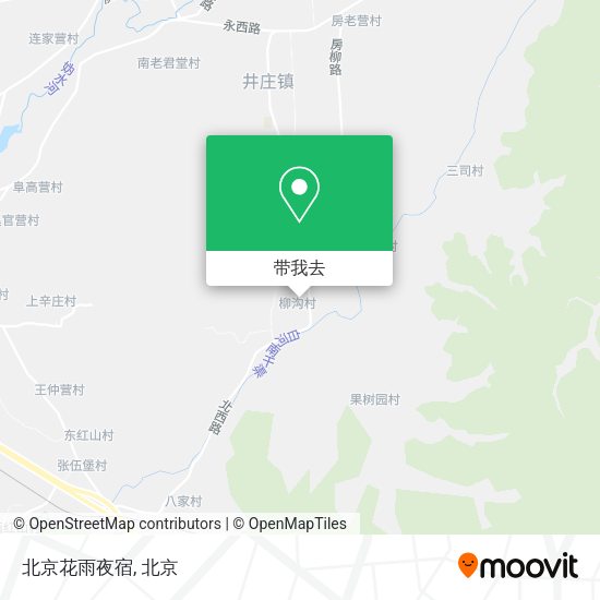 北京花雨夜宿地图