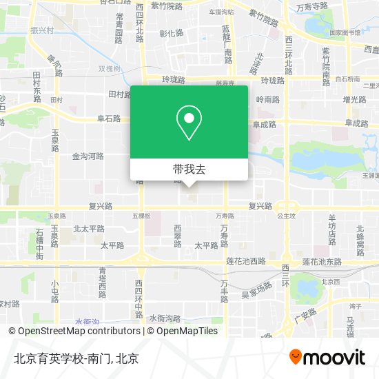北京育英学校-南门地图