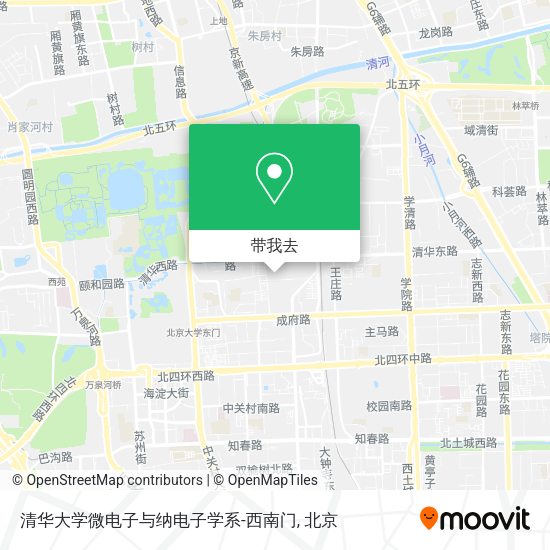 清华大学微电子与纳电子学系-西南门地图