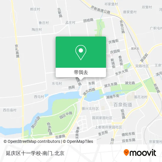 延庆区十一学校-南门地图