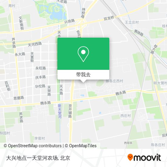 大兴地点一天堂河农场地图