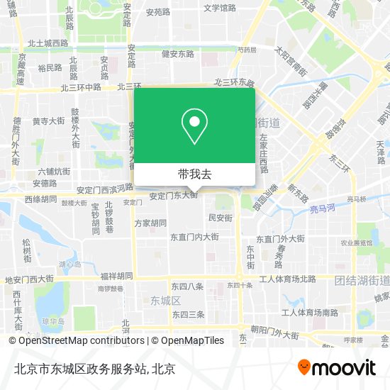 北京市东城区政务服务站地图