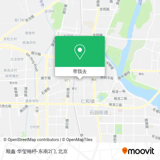 顺鑫·华玺翰楟-东南2门地图