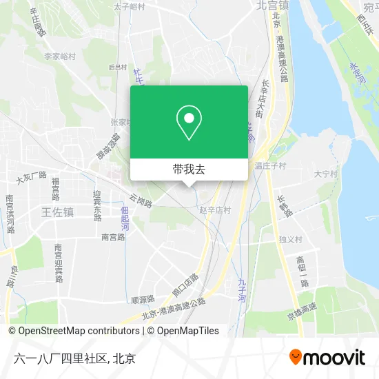 六一八厂四里社区地图