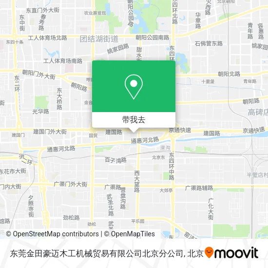东莞金田豪迈木工机械贸易有限公司北京分公司地图