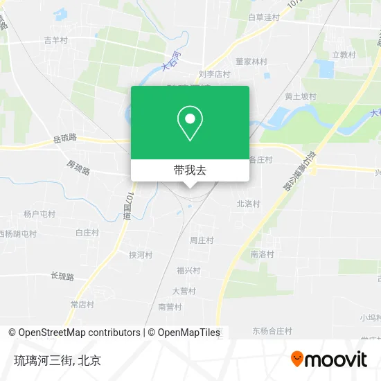 琉璃河三街地图
