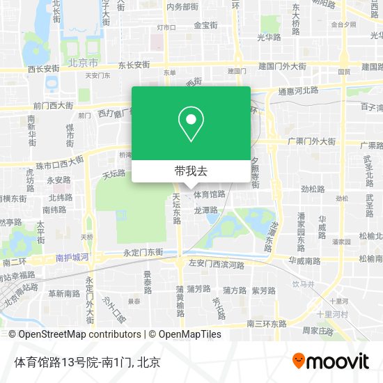 体育馆路13号院-南1门地图
