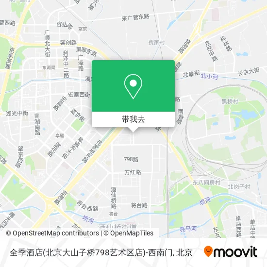 全季酒店(北京大山子桥798艺术区店)-西南门地图