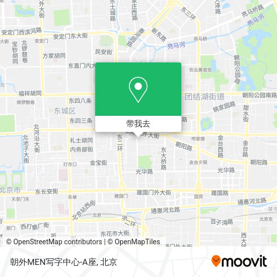 朝外MEN写字中心-A座地图