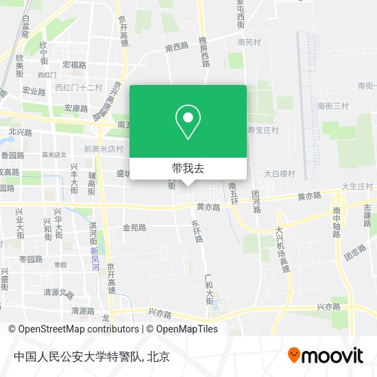 中国人民公安大学特警队地图
