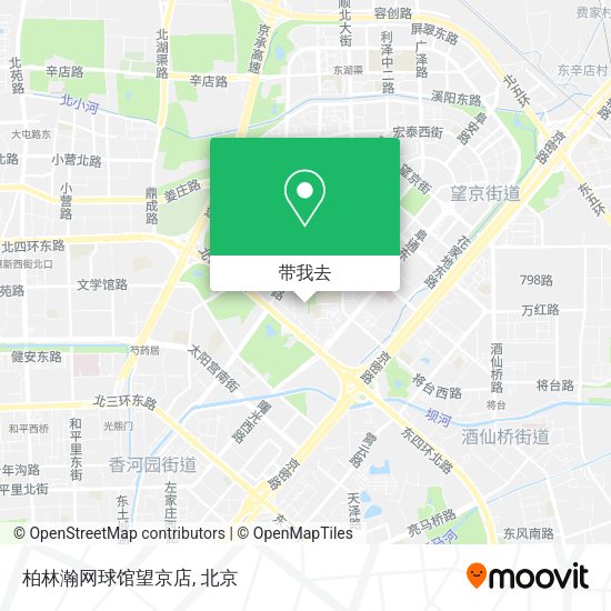 柏林瀚网球馆望京店地图