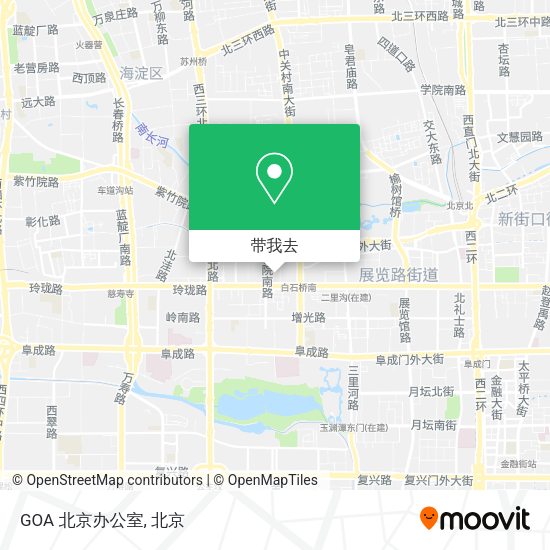 GOA 北京办公室地图