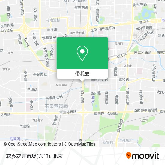 花乡花卉市场(东门)地图