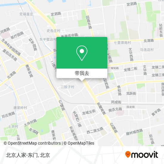 北京人家-东门地图