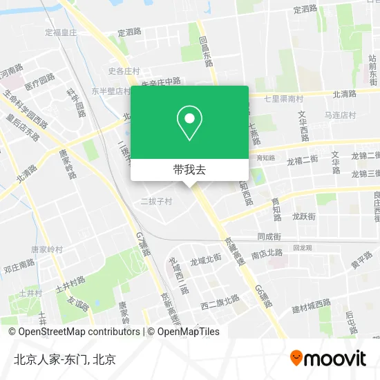 北京人家-东门地图