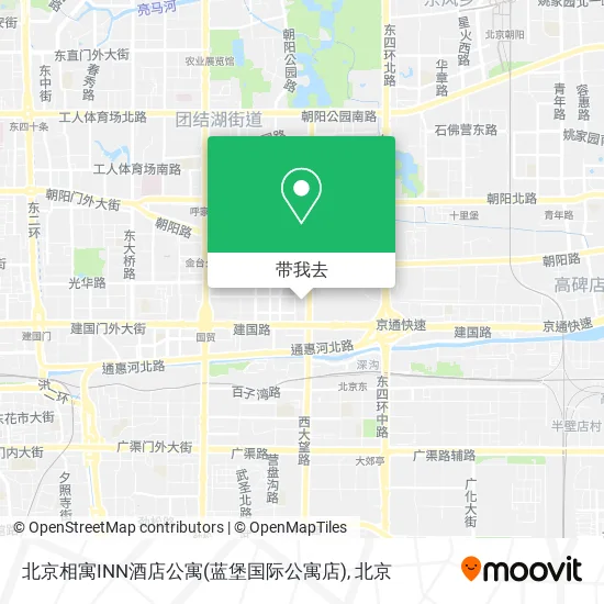 北京相寓INN酒店公寓(蓝堡国际公寓店)地图