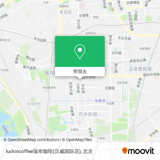luckincoffee瑞幸咖啡(汉威国际店)地图
