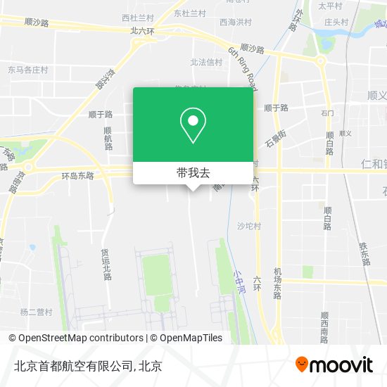 北京首都航空有限公司地图