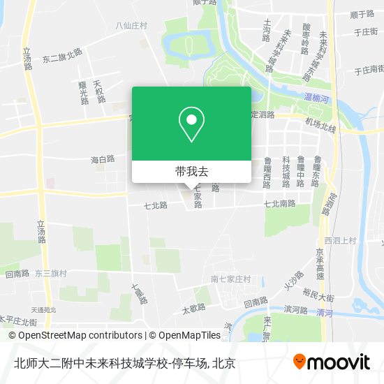 北师大二附中未来科技城学校-停车场地图