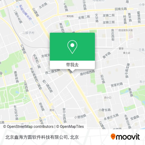 北京鑫海方圆软件科技有限公司地图