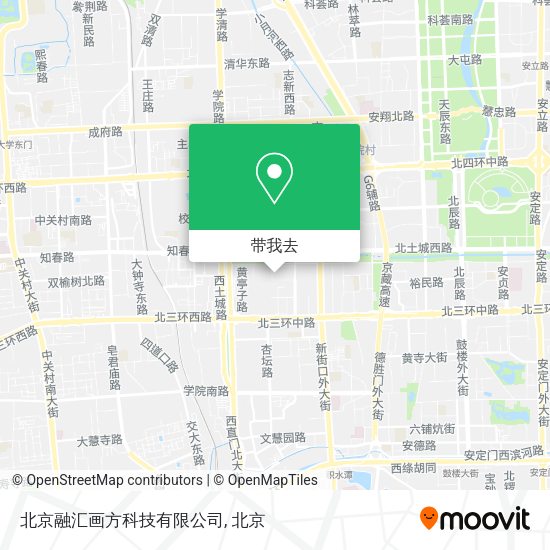 北京融汇画方科技有限公司地图