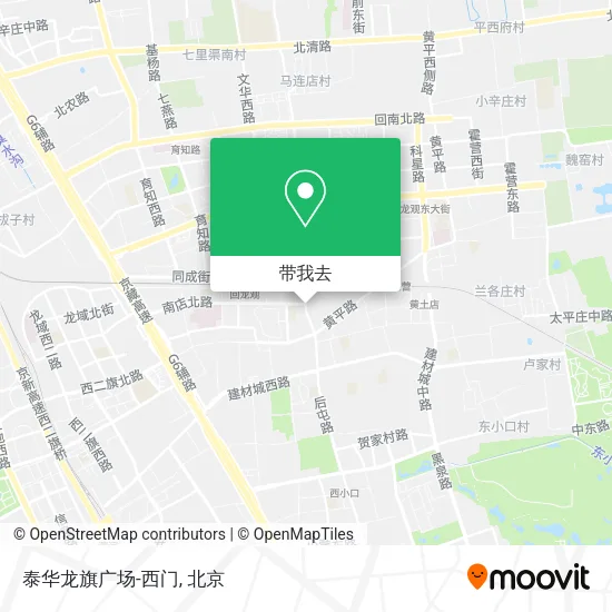 泰华龙旗广场-西门地图