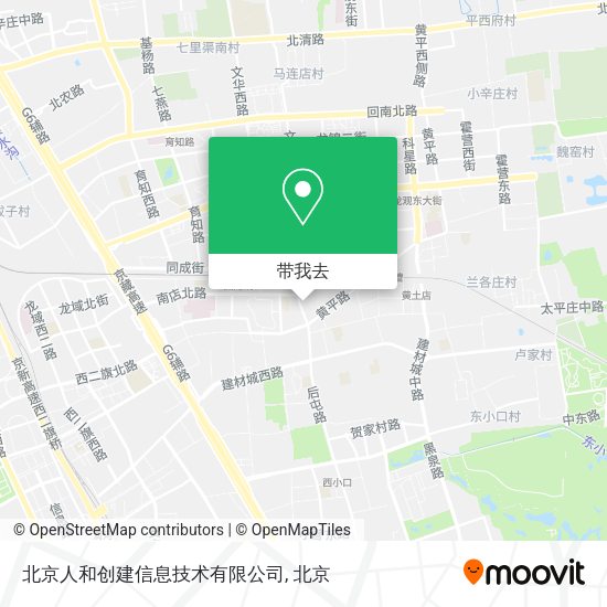 北京人和创建信息技术有限公司地图