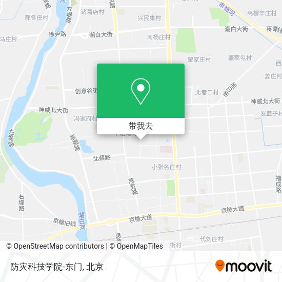 防灾科技学院-东门地图