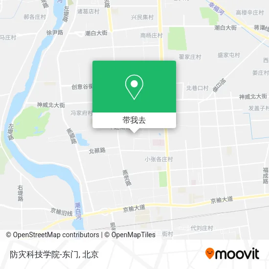 防灾科技学院-东门地图