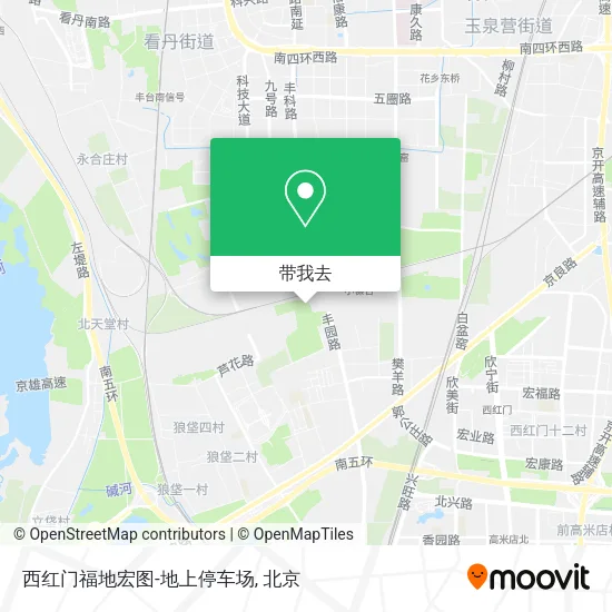 西红门福地宏图-地上停车场地图