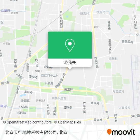 北京天行地坤科技有限公司地图