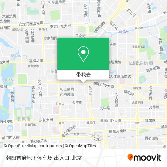 朝阳首府地下停车场-出入口地图