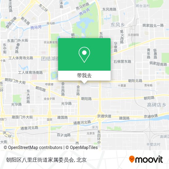 朝阳区八里庄街道家属委员会地图