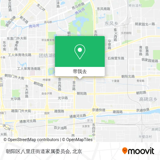 朝阳区八里庄街道家属委员会地图
