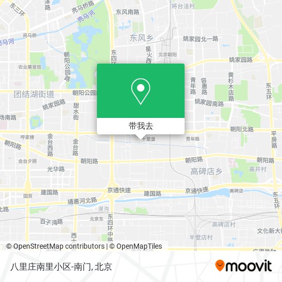 八里庄南里小区-南门地图