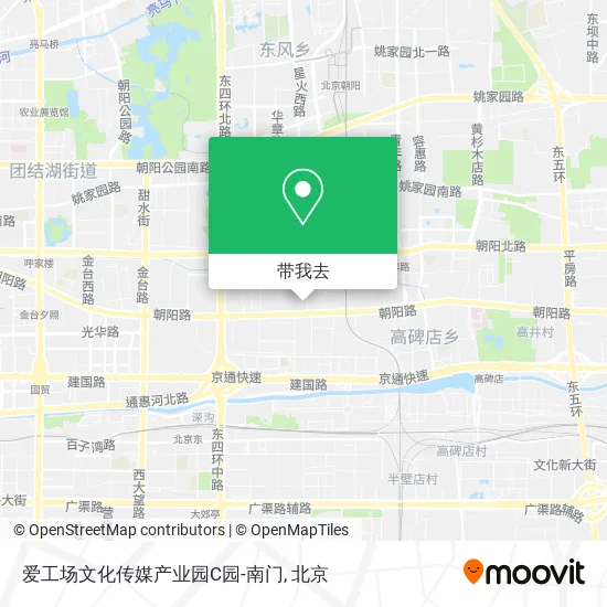 爱工场文化传媒产业园C园-南门地图