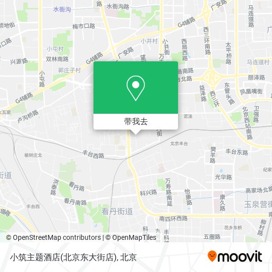小筑主题酒店(北京东大街店)地图